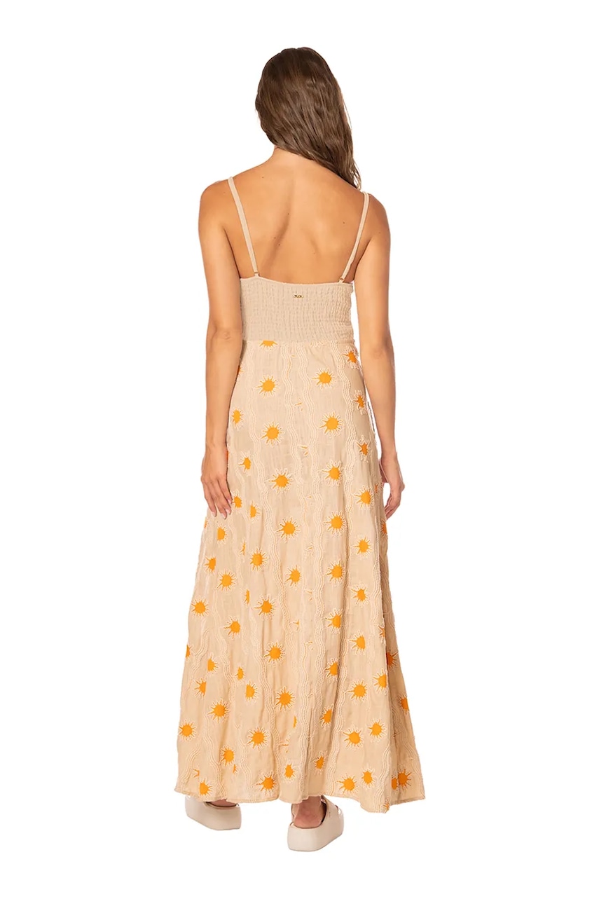 Maaji  лятна рокля с памук Saffron Glow Liah