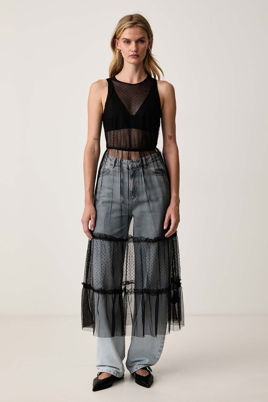 AllSaints  šaty s rozšíreným strihom TERRA