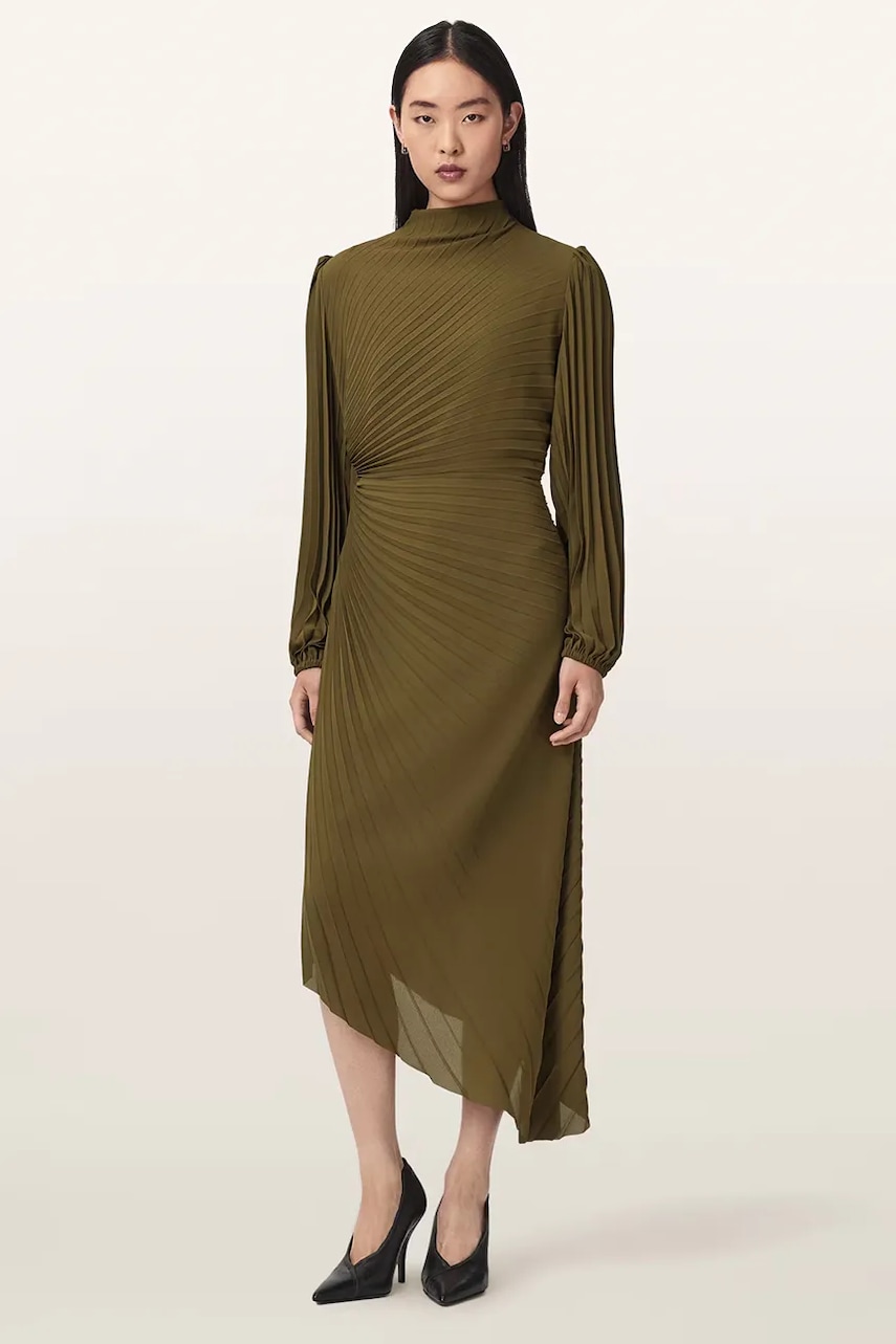 AllSaints  asymetrické šaty MIELENA