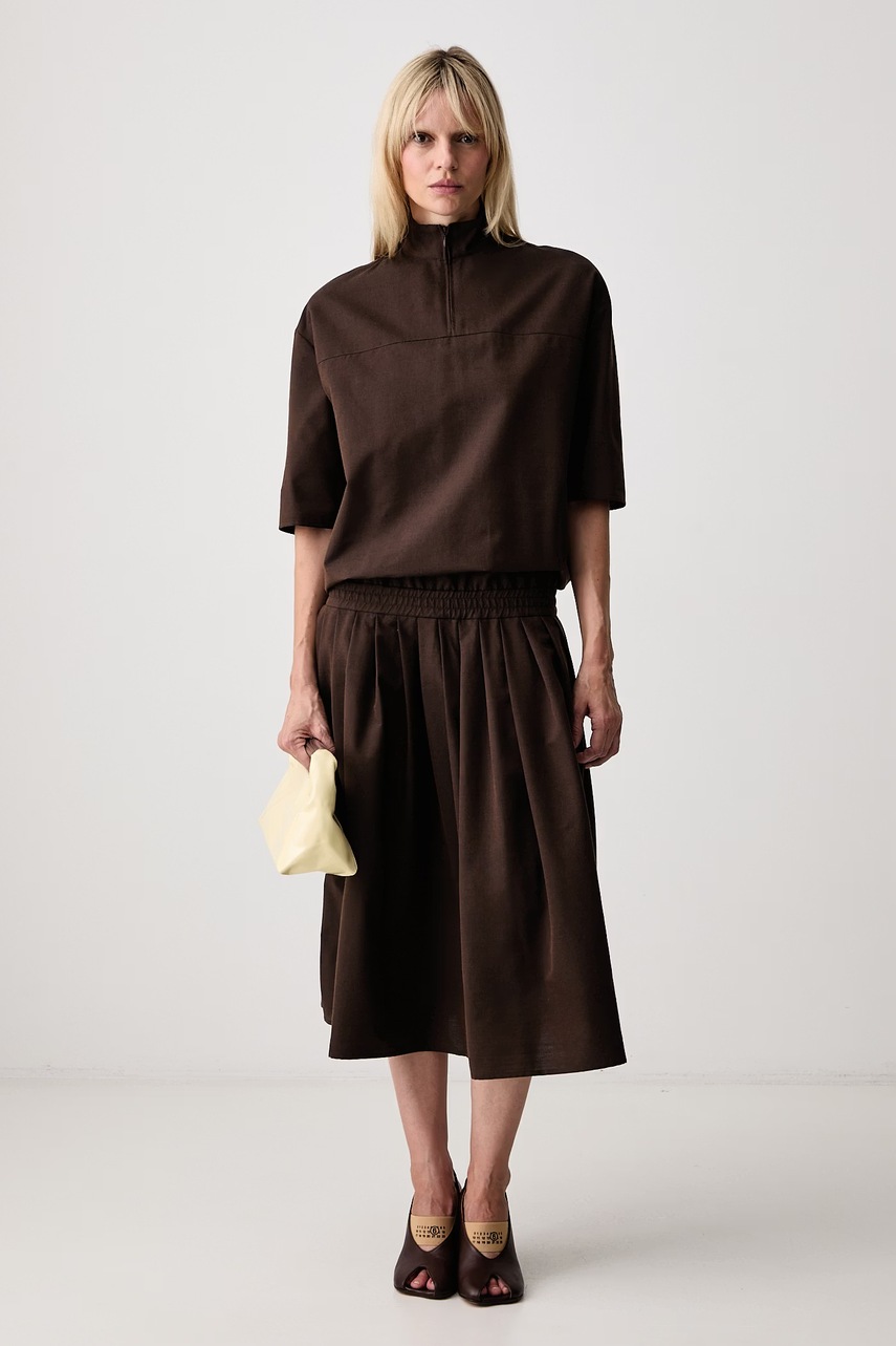 MM6 Maison Margiela φόρεμα με πρόσμιξη μαλλιού