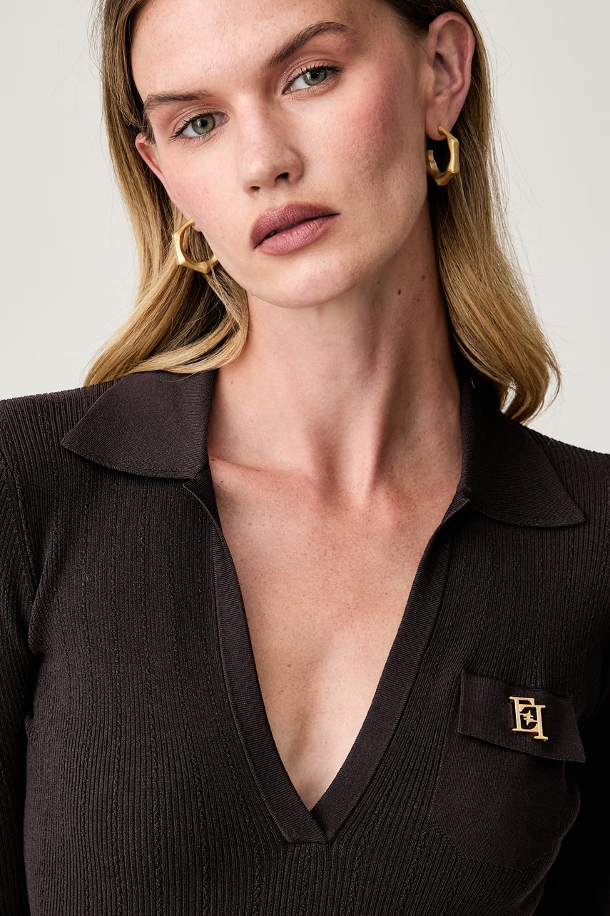 Elisabetta Franchi Elisabetta Franchi φόρεμα με lyocell - 4