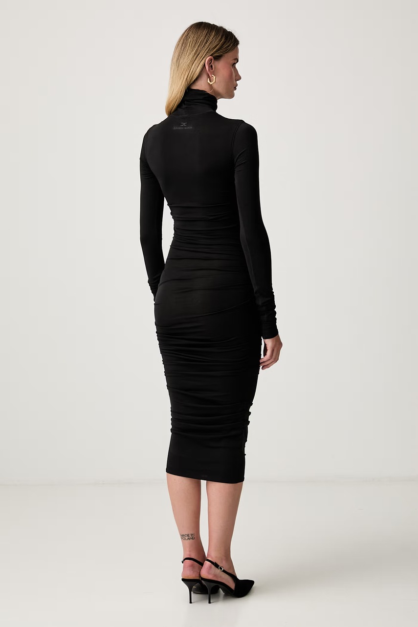Elisabetta Franchi Elisabetta Franchi φόρεμα με πρόσμιξη μαλλιού - 3