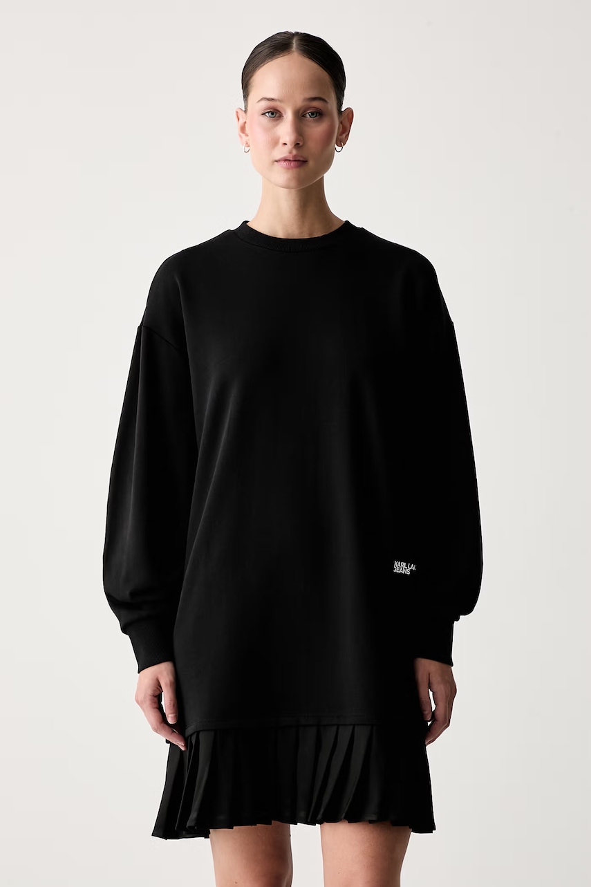 Karl Lagerfeld Jeans sukienka oversize bawełniana