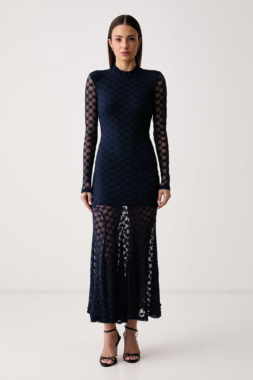 Bardot  rochie din dantelă RUVINA