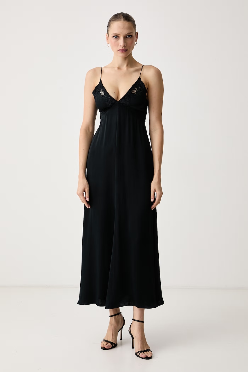 Twinset φόρεμα lingerie από βισκόζη