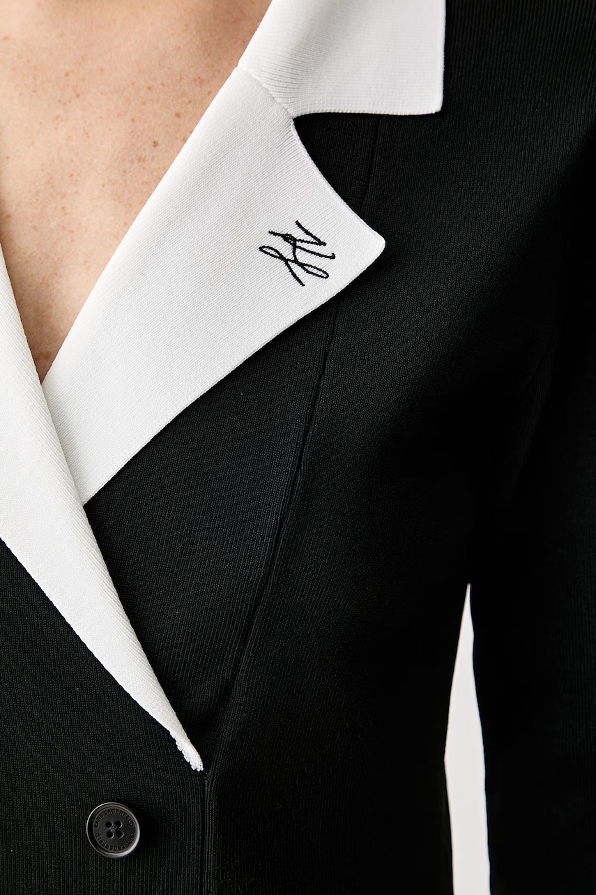 Karl Lagerfeld šaty s rozšíreným strihom s viskózou