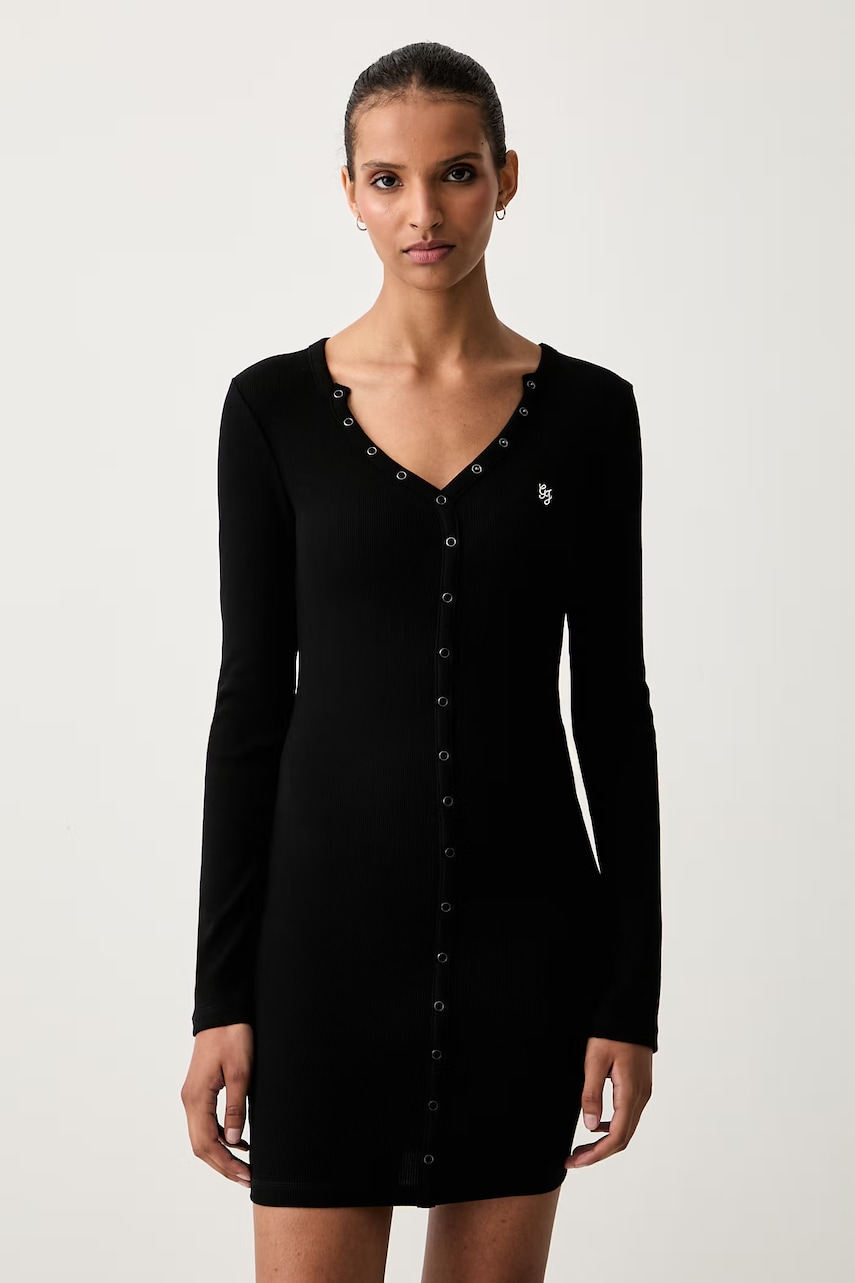 Guess Jeans rochie din bumbac cu elastan