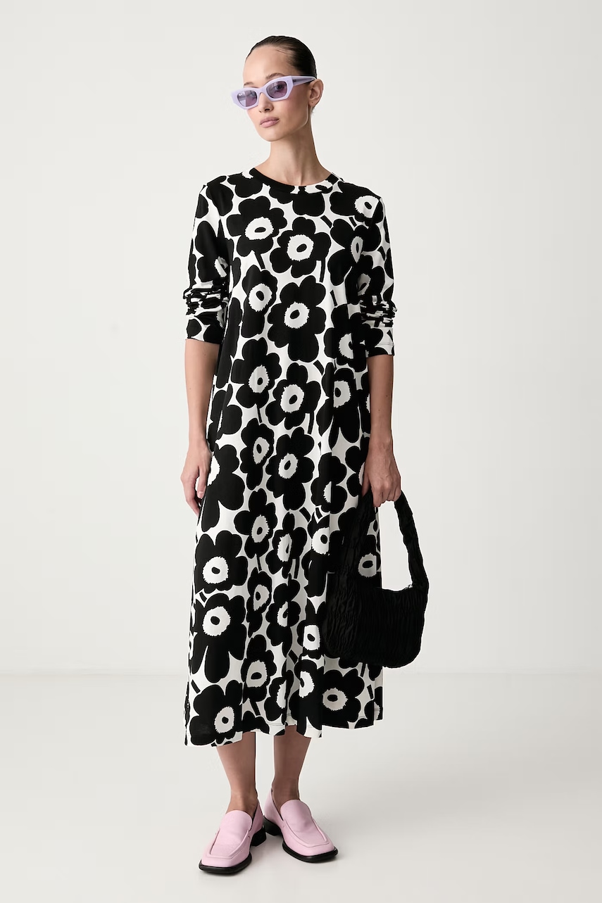 Marimekko φόρεμα flared βαμβακερό