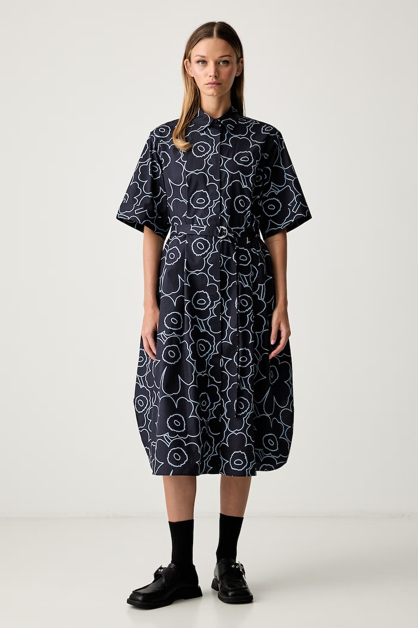 Marimekko sukienka bawełniana z elastanem