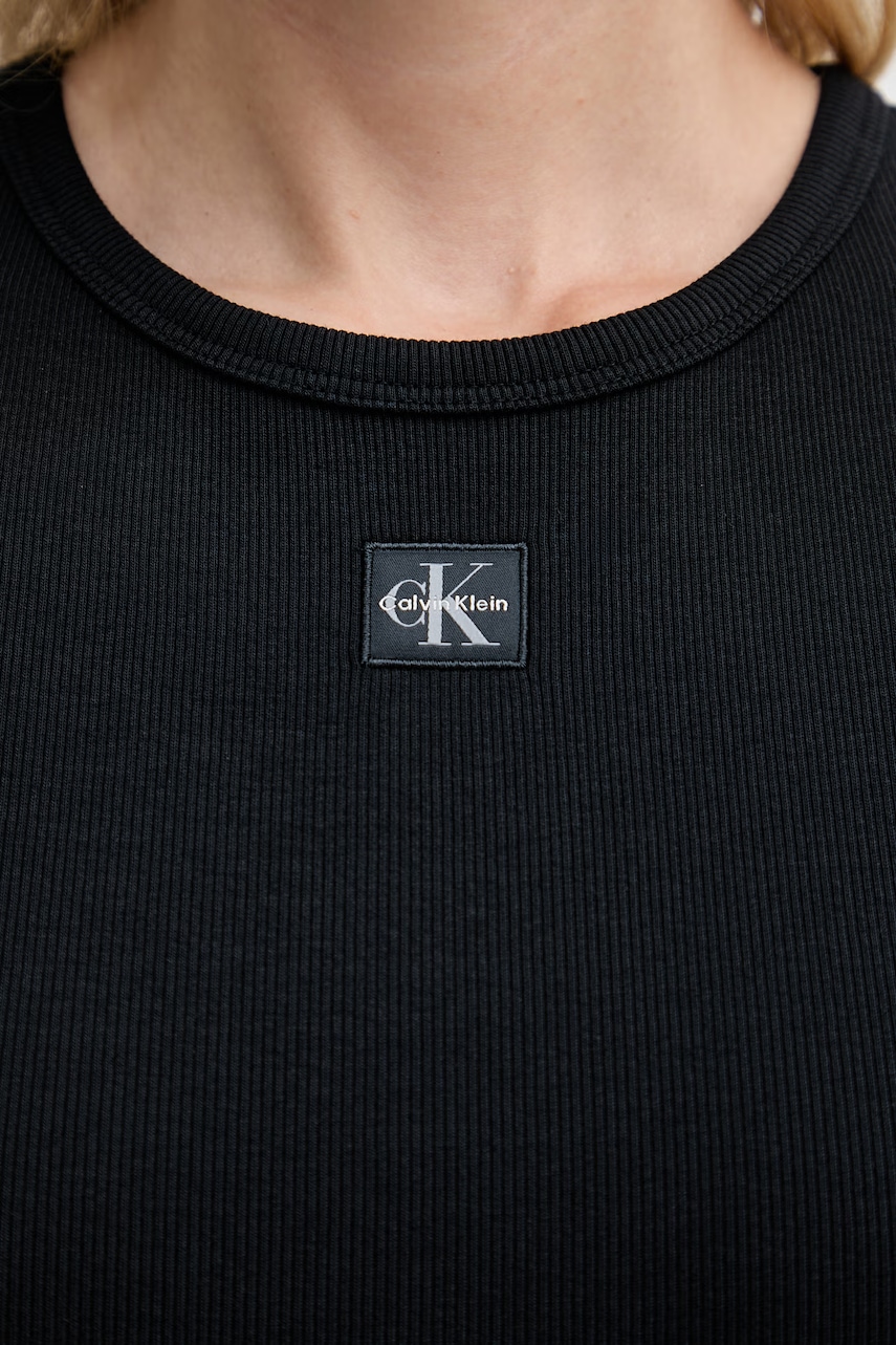 Calvin Klein Jeans šaty bavlnené s elastanom
