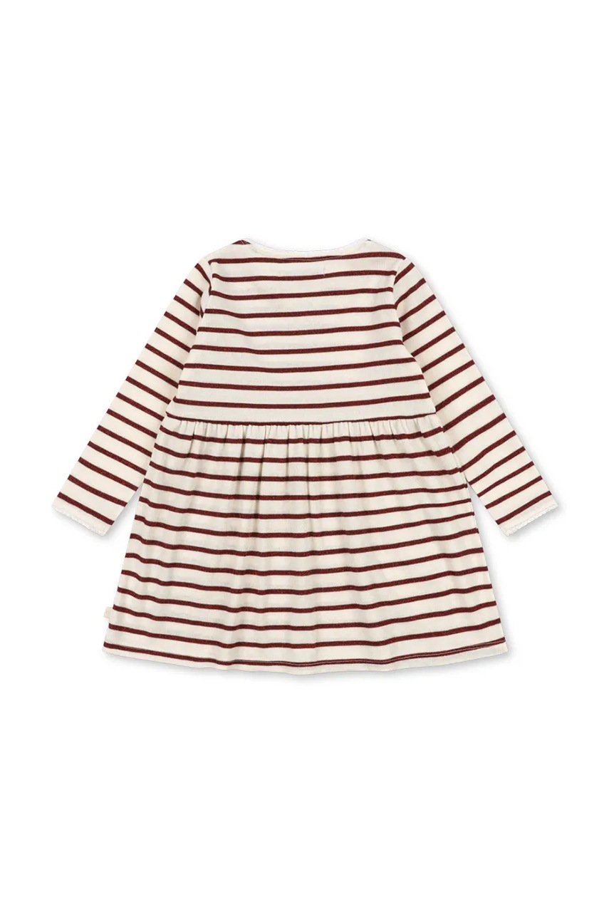 Konges Sløjd  разкроена рокля с памук ROLI STRIPE DRESS OCS