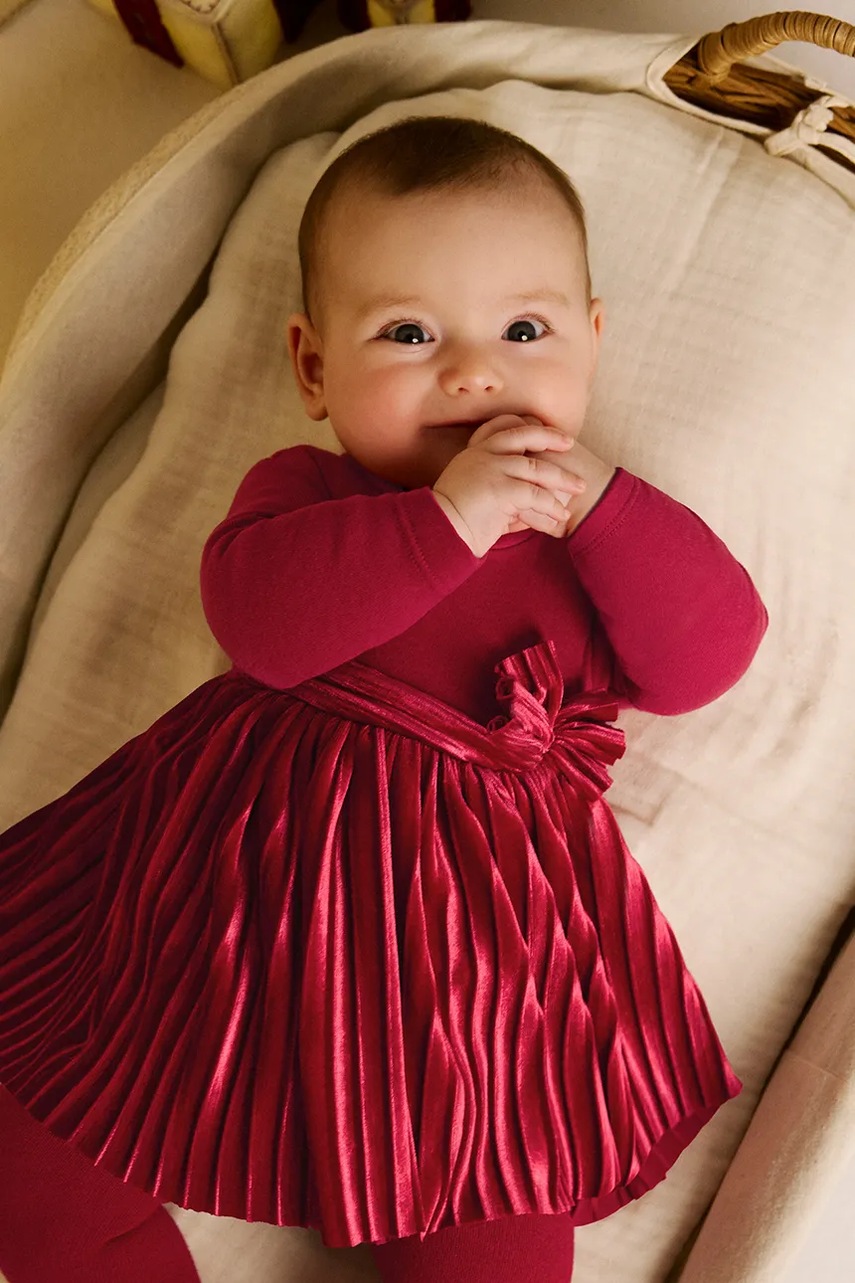 Mayoral Newborn  šaty bavlnené