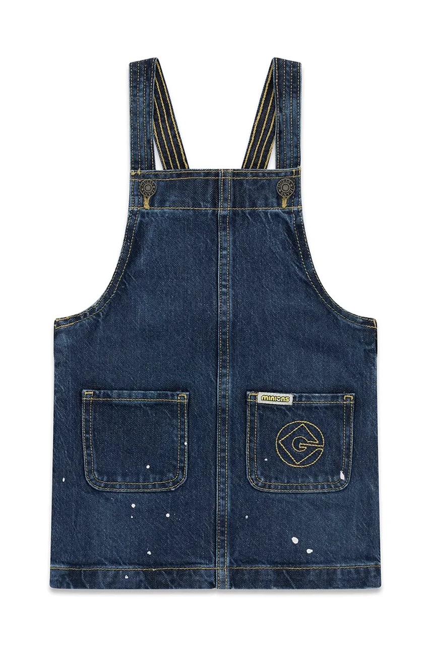Guess haljina od pamuka s elastanom GJ X MINIONS