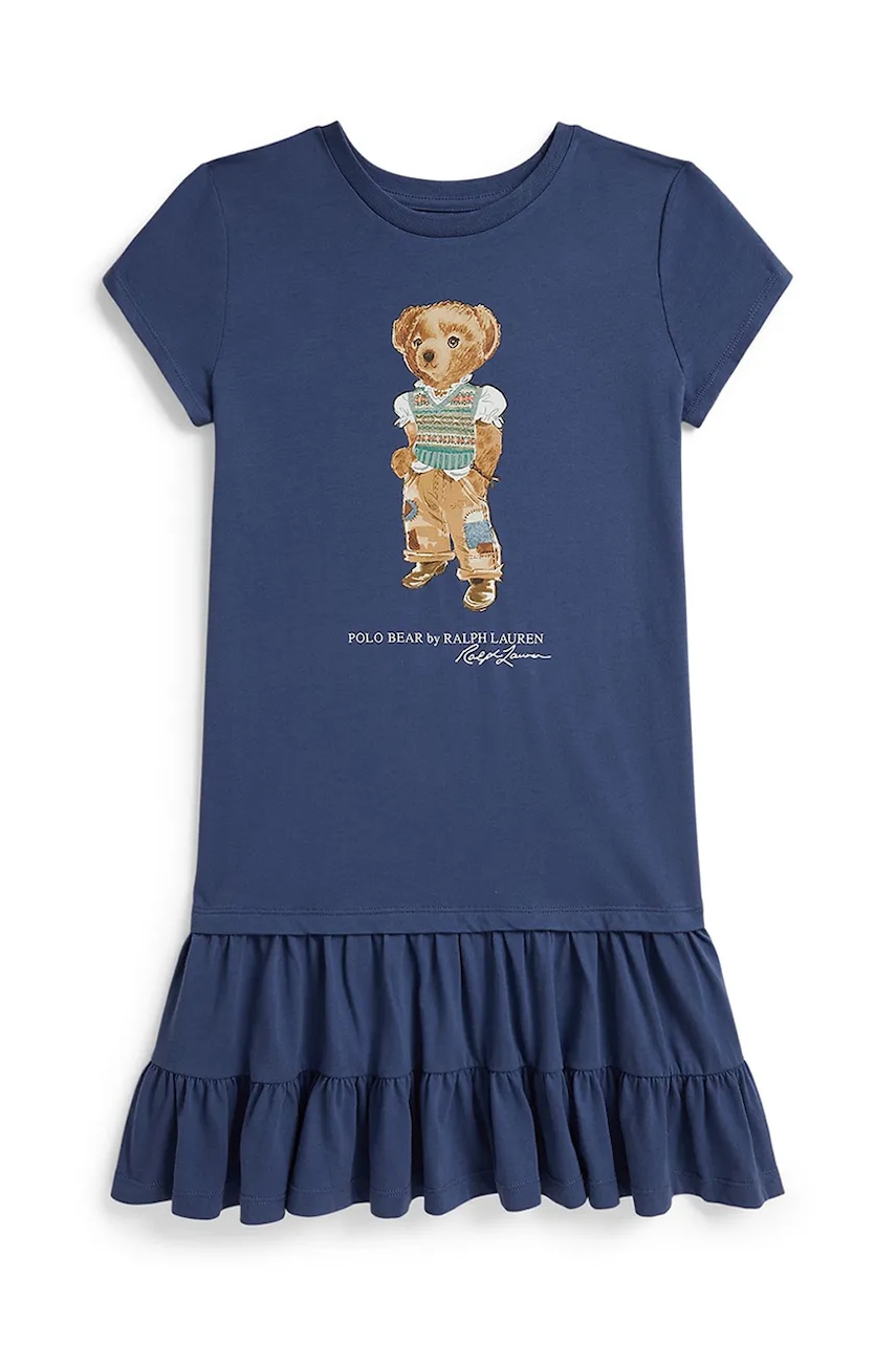 Polo Ralph Lauren šaty s rozšíreným strihom bavlnené
