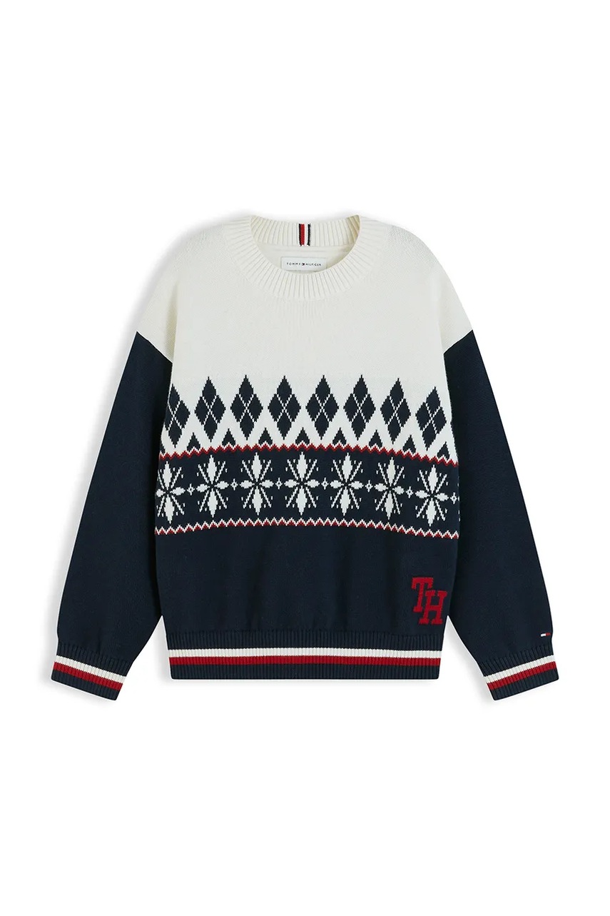 Tommy Hilfiger  пуловер за деца от памук