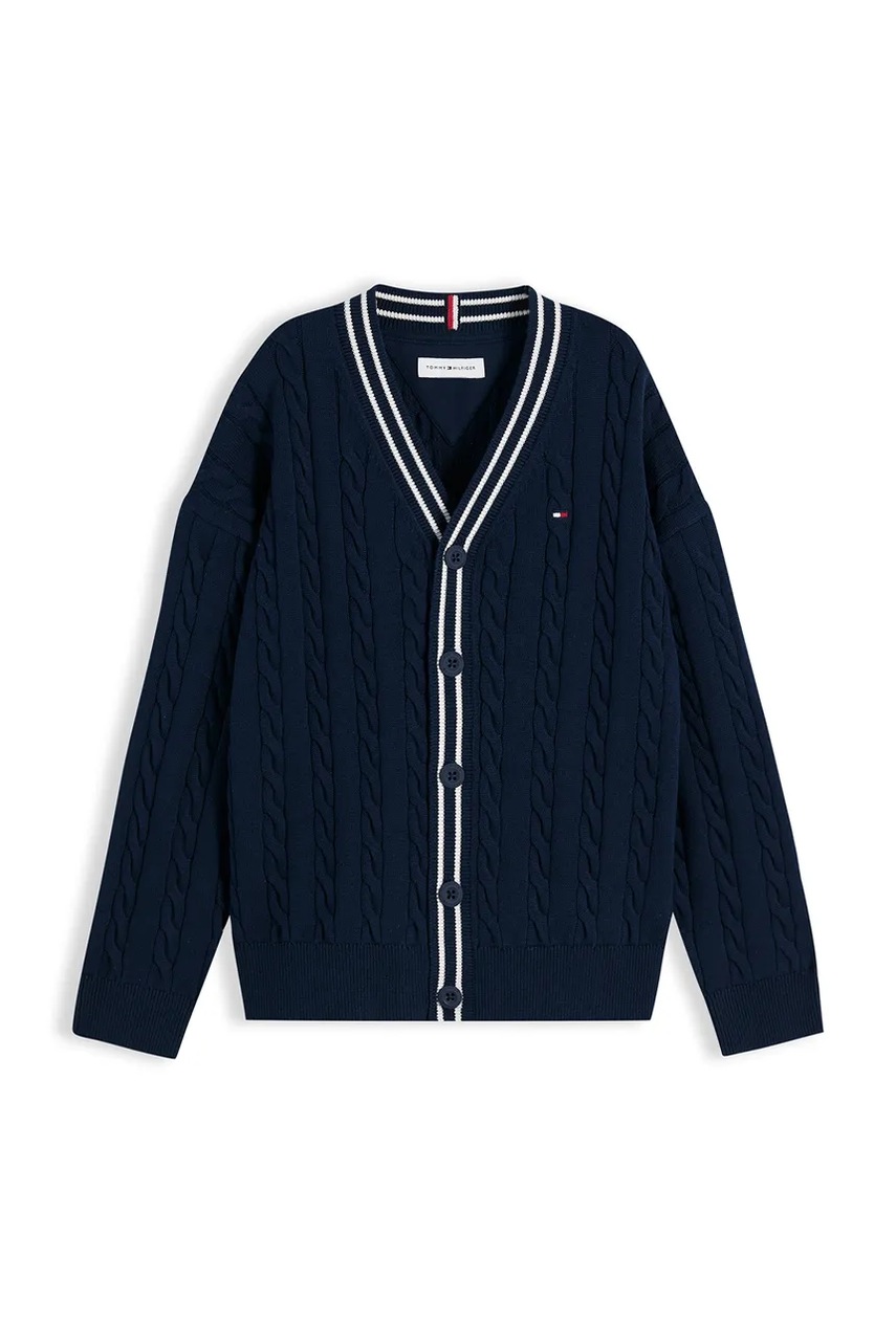 Tommy Hilfiger ζακέτα παιδική βαμβακερή φωτογραφία