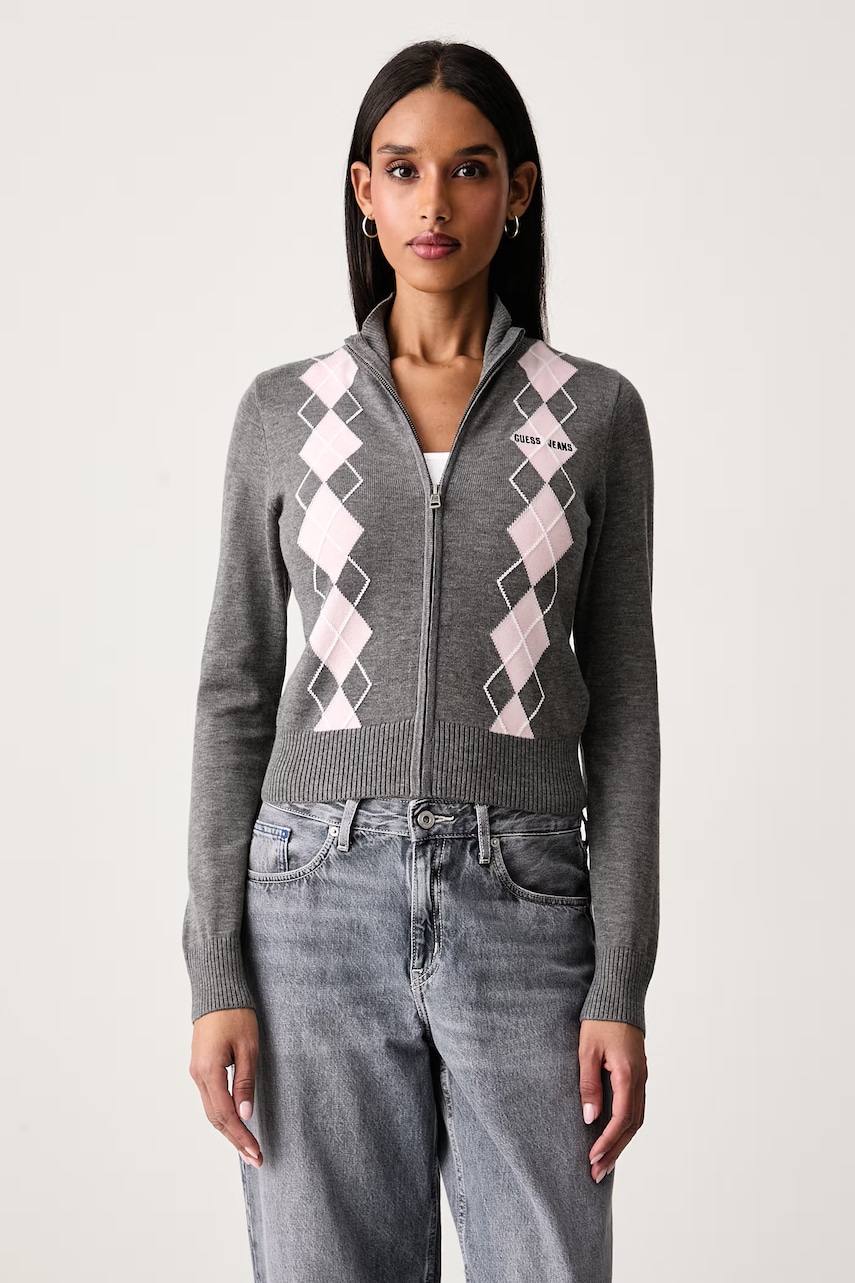 Guess Jeans kardigan za žene s vunom