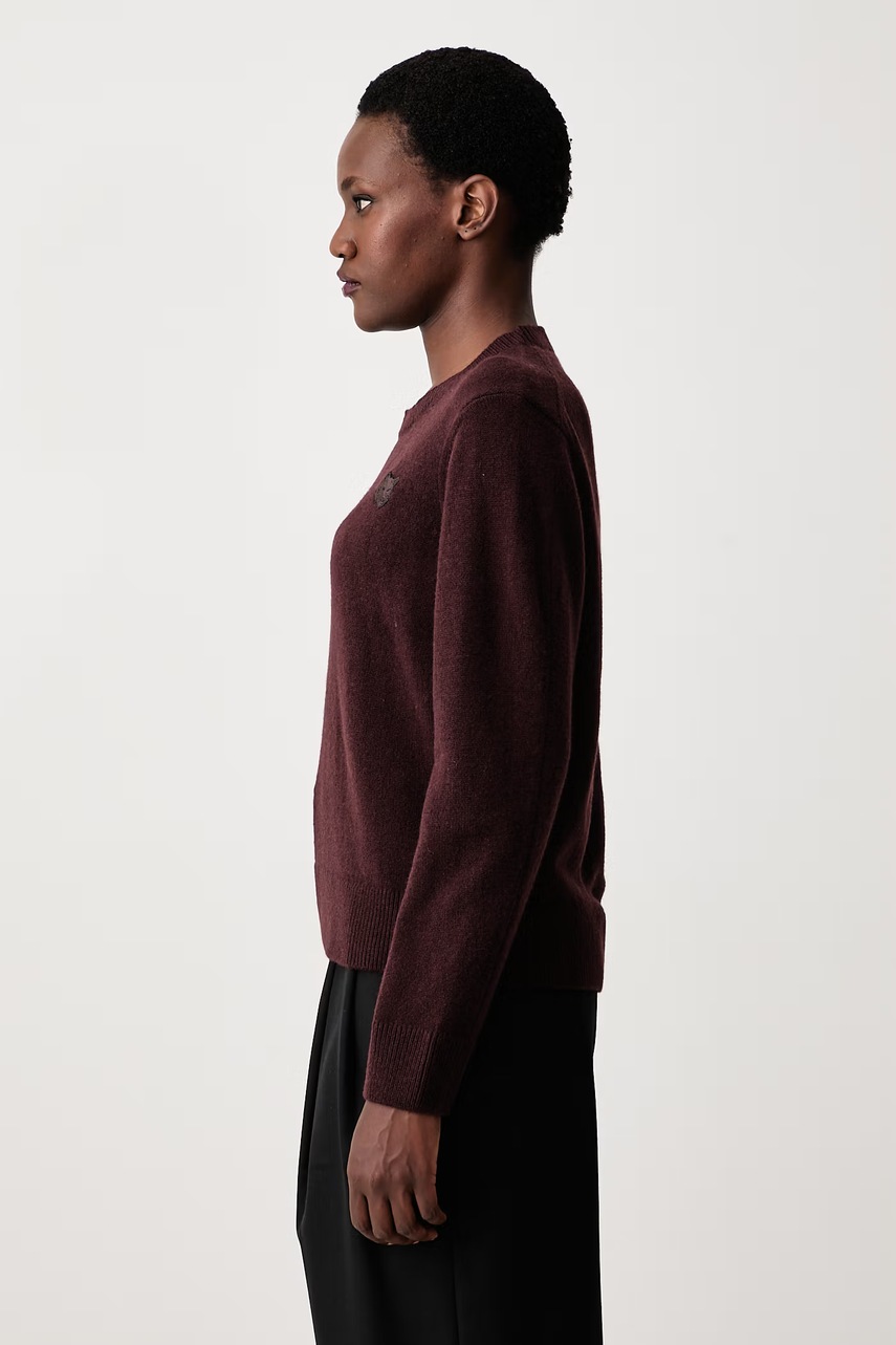 Maison Kitsuné Fox Head sweter wełniany damski (zdjęcie 4)
