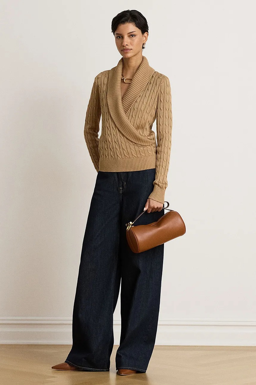 Lauren Ralph Lauren Lauren Ralph Lauren πουλόβερ γυναικείο με βαμβάκι - 3
