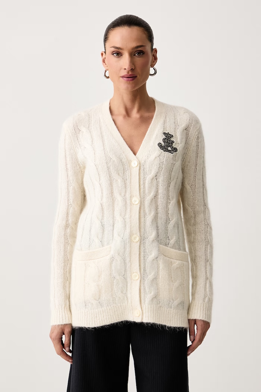 Lauren Ralph Lauren  pulover cu fermoar pentru femei cu adaos de lână și mohair