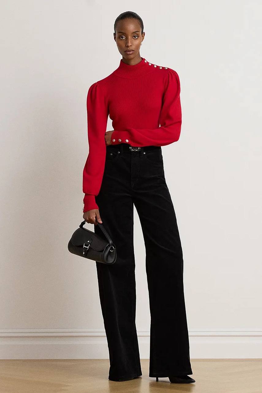 Lauren Ralph Lauren Lauren Ralph Lauren πουλόβερ γυναικείο με βαμβάκι - 3