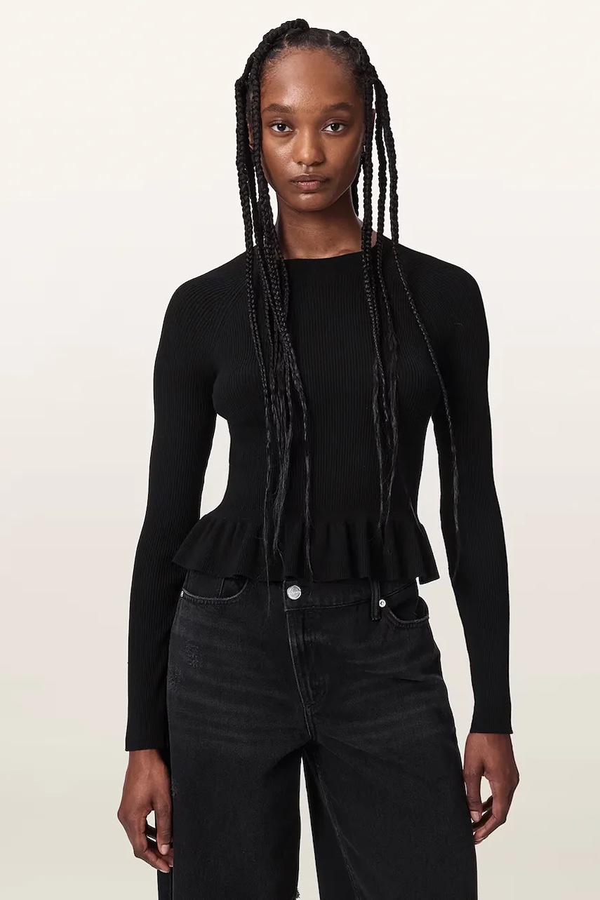 AllSaints sweter damski z wiskozą JAS