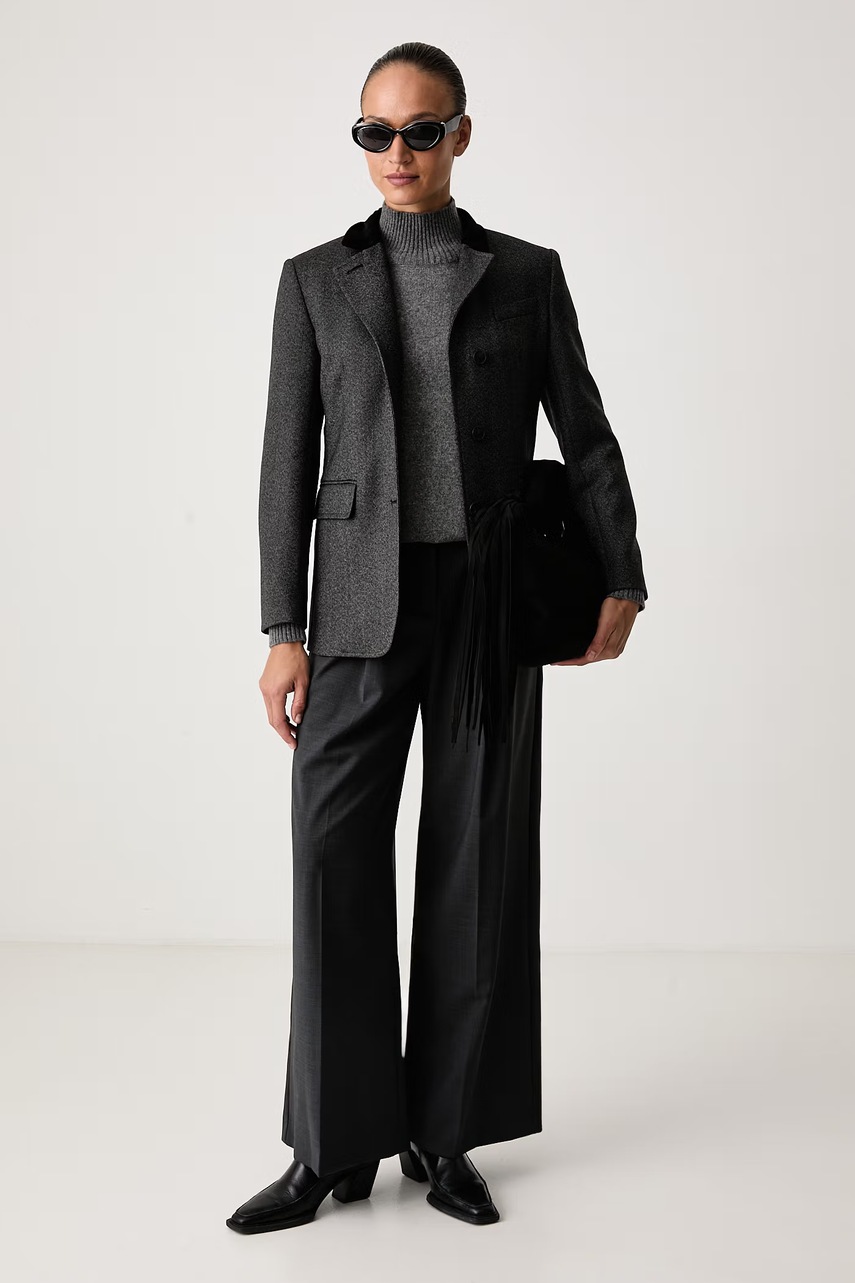 Weekend Max Mara  пуловер с ниско поло дамски от кашмир WKDELEGIA