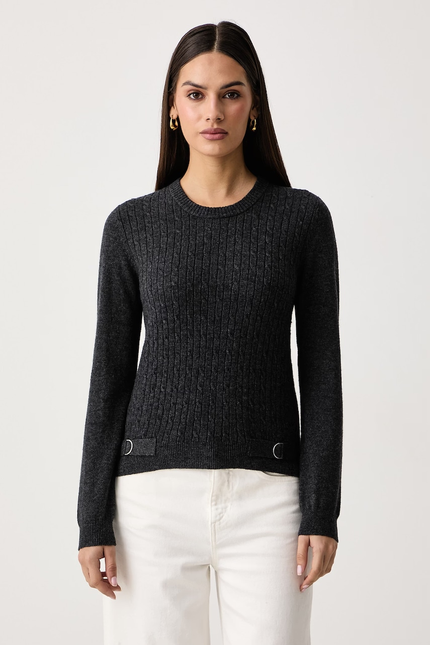 Morgan pulover za žene s dodatkom vune