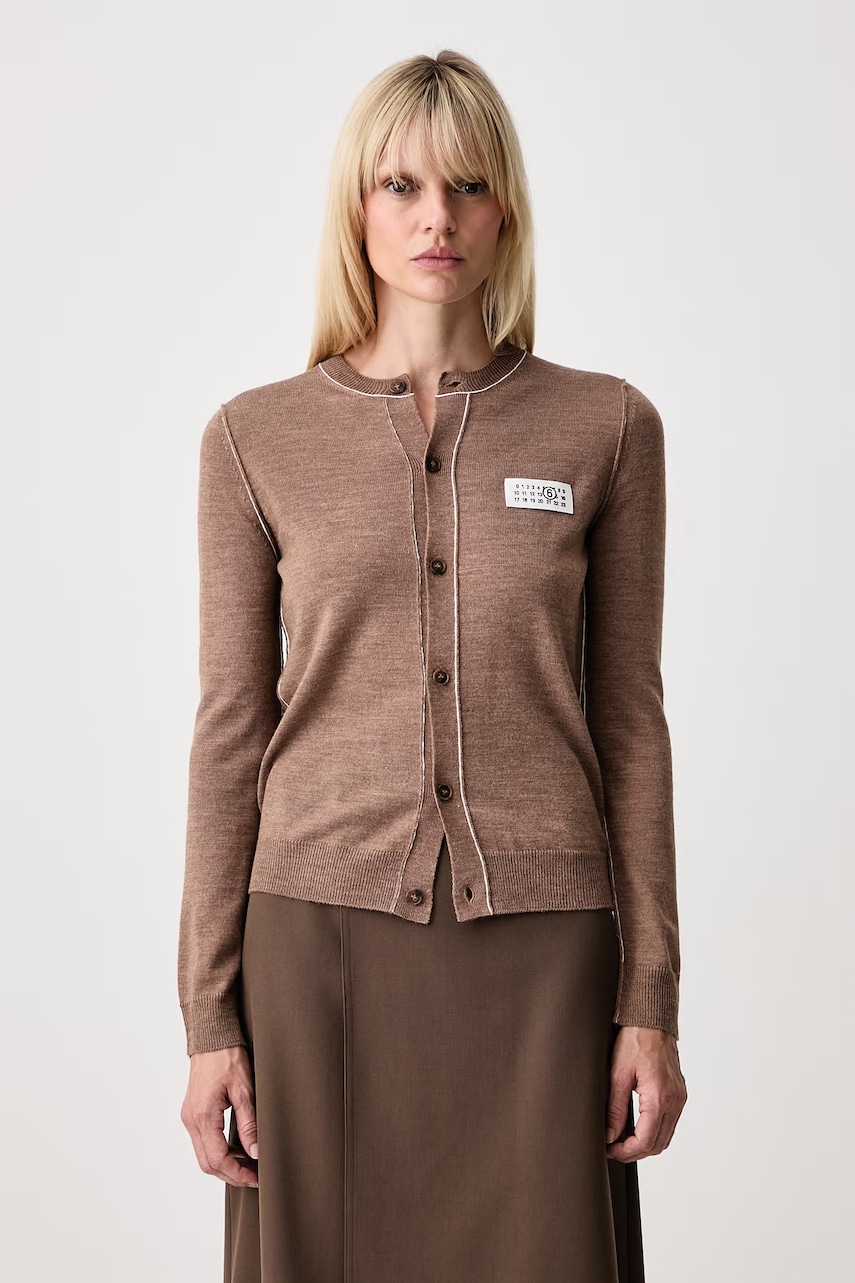 MM6 Maison Margiela kardigan z wełną damski