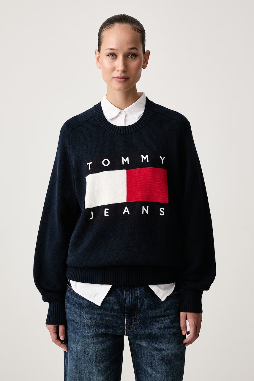 Tommy Jeans pulover za žene s vunom