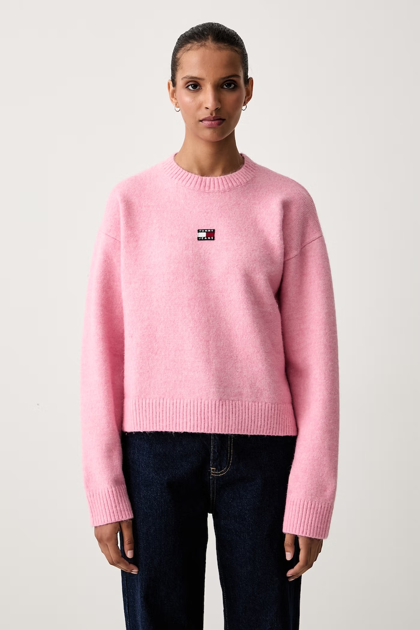 Tommy Jeans sweter damski z dodatkiem wełny
