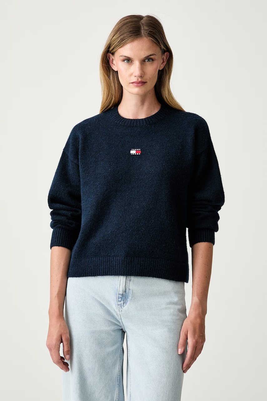 Tommy Jeans sweter damski z dodatkiem wełny