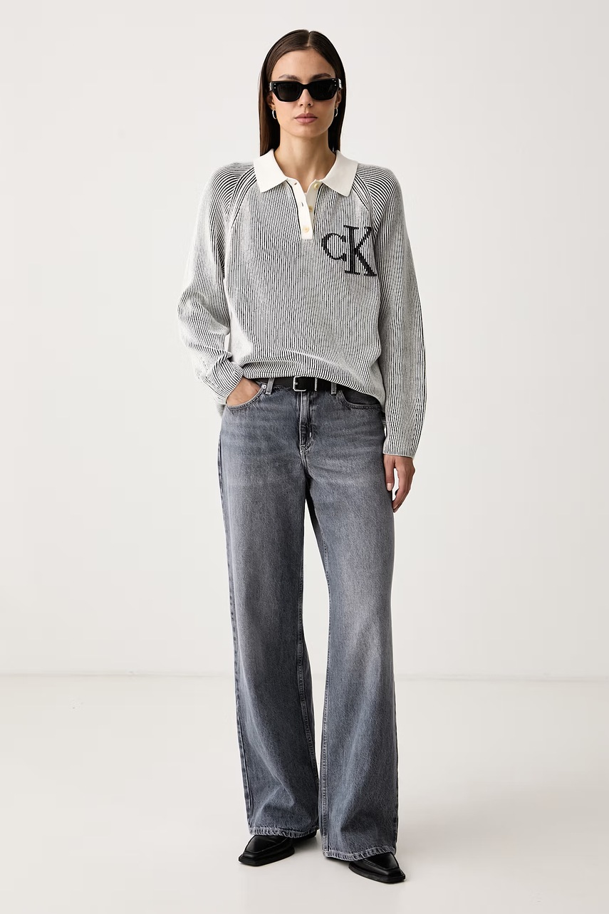 Calvin Klein Jeans  пуловер дамски от памук