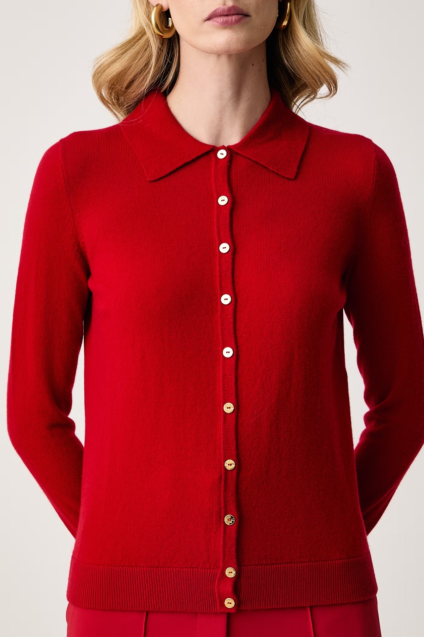 Elisabetta Franchi Elisabetta Franchi ζακέτα γυναικεία με κασμίρι - 4