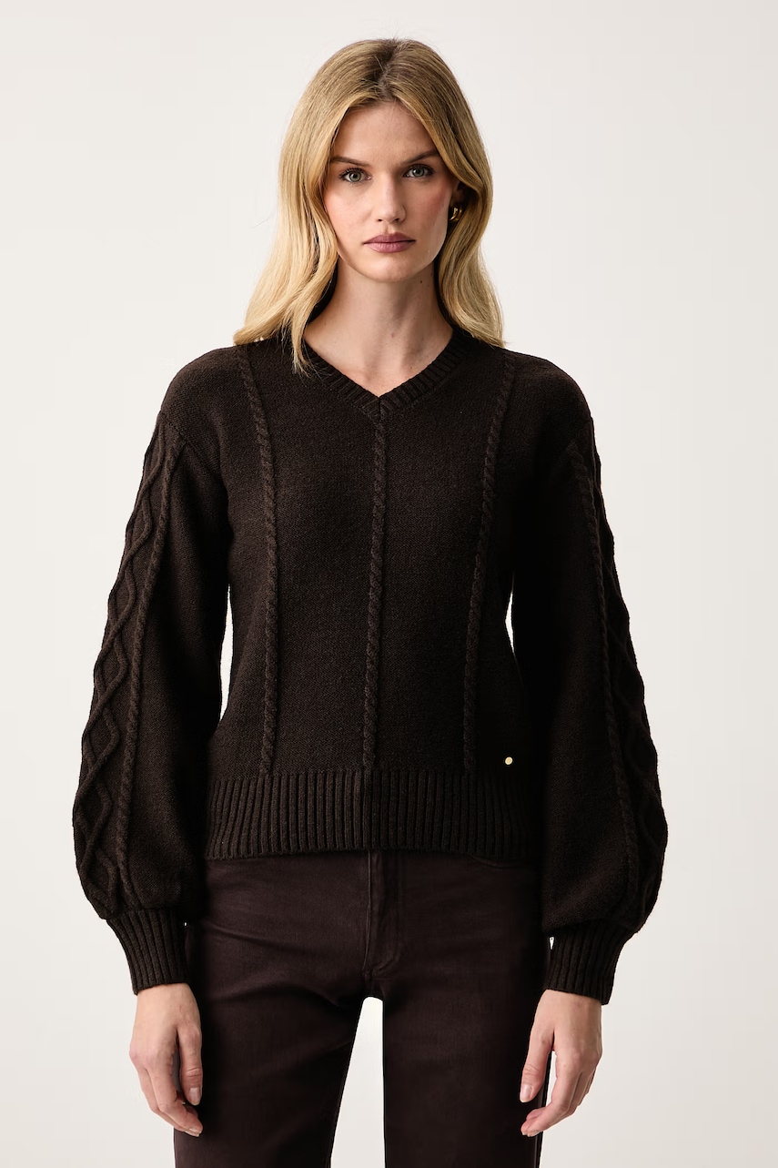 Armani Exchange pulover loungewear pentru femei cu amestec de lână