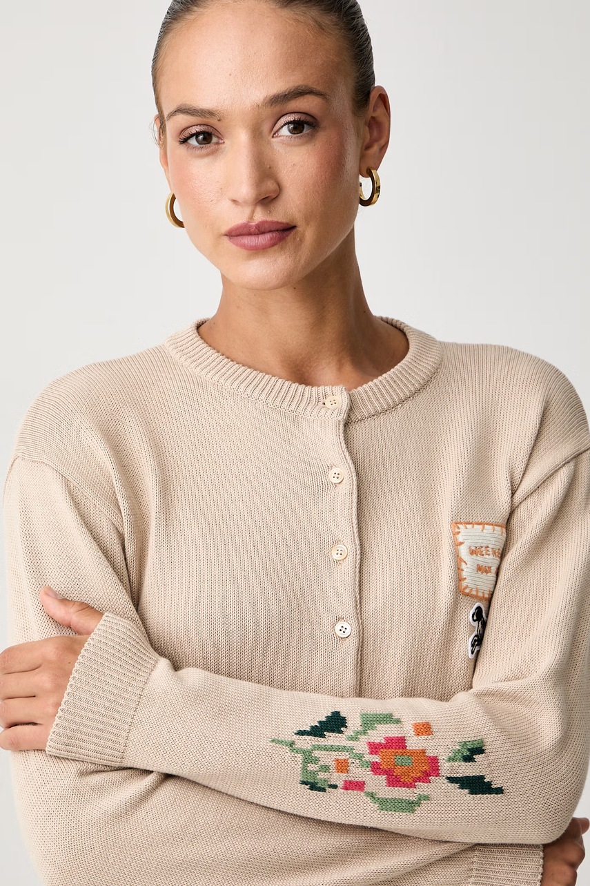 Weekend Max Mara Weekend Max Mara ζακέτα γυναικεία με βαμβάκι WKDTEIERA - 4