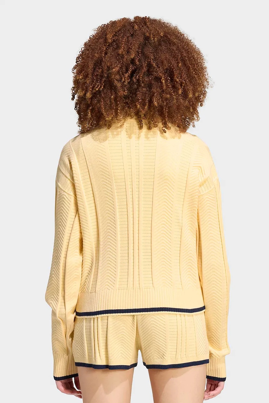 adidas Originals πουλόβερ με κουμπιά γυναικείο με βισκόζη Cable Knit Firebird