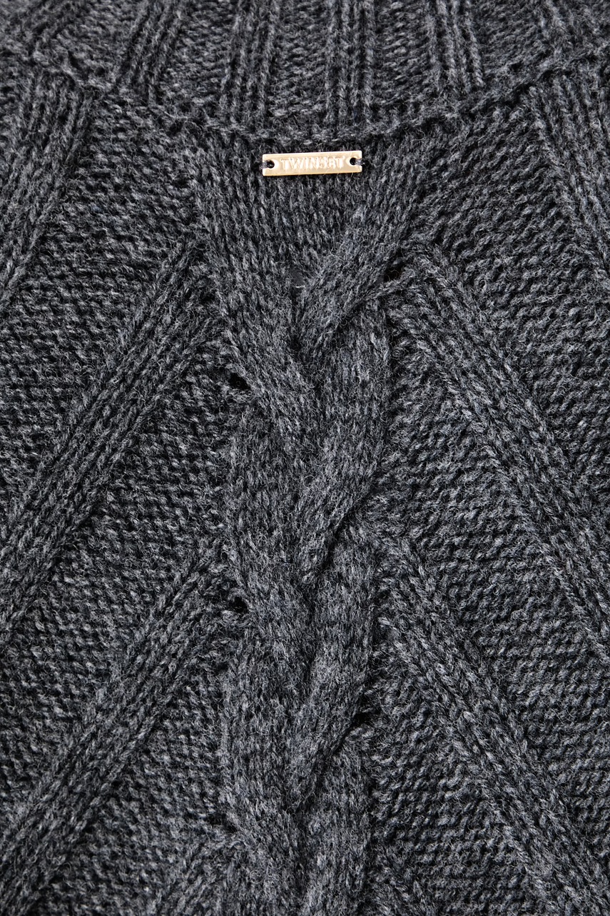 Twinset Twinset πόντσο γυναικείο με μαλλί - 5