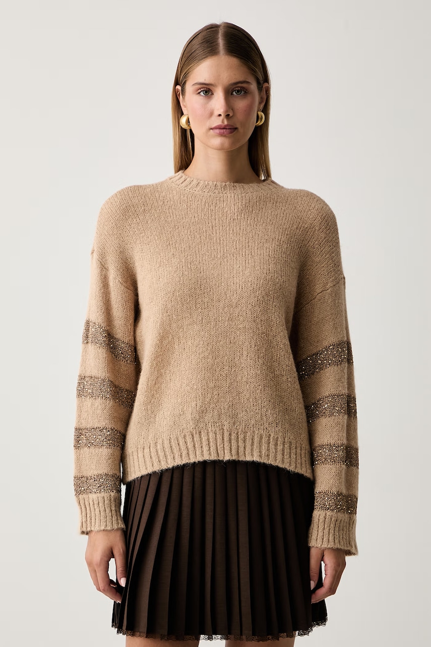 Twinset sweter damski z wełną