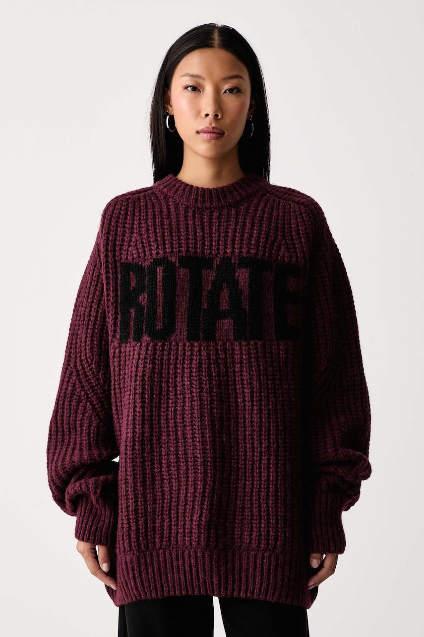 Rotate pulover pentru femei cu lână