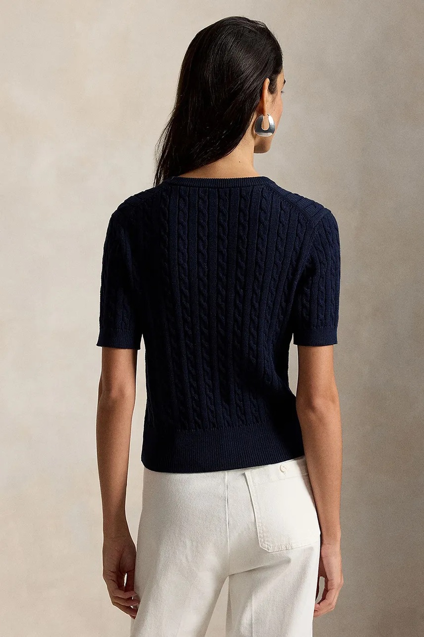 Polo Ralph Lauren Polo Ralph Lauren πουλόβερ με κοντό μανίκι γυναικείο βαμβακερό - 2