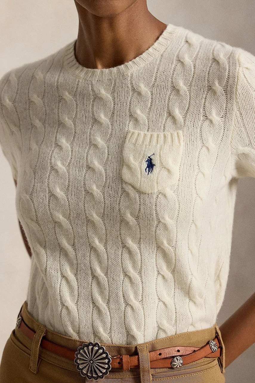 Polo Ralph Lauren Polo Ralph Lauren πουλόβερ με κοντό μανίκι γυναικείο μάλλινο - 4
