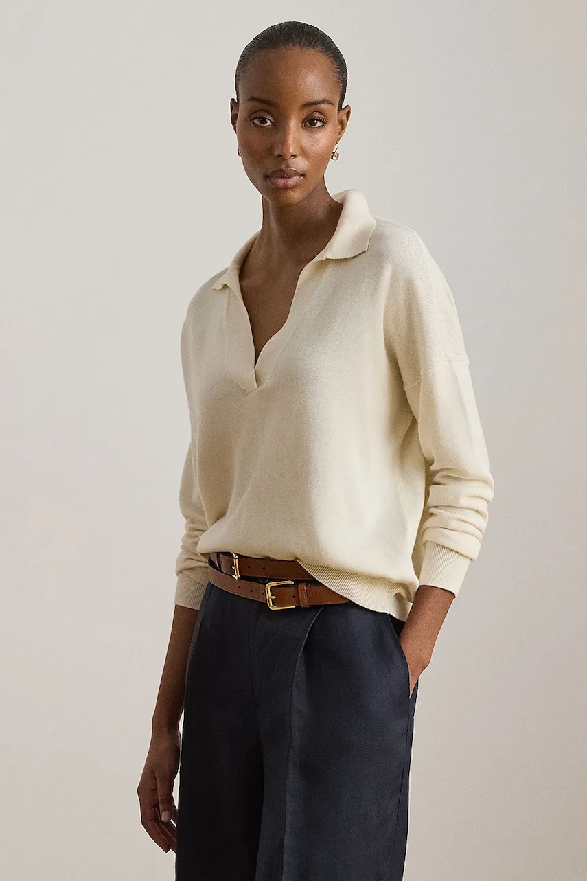 Lauren Ralph Lauren pulover pentru femei, cu bumbac