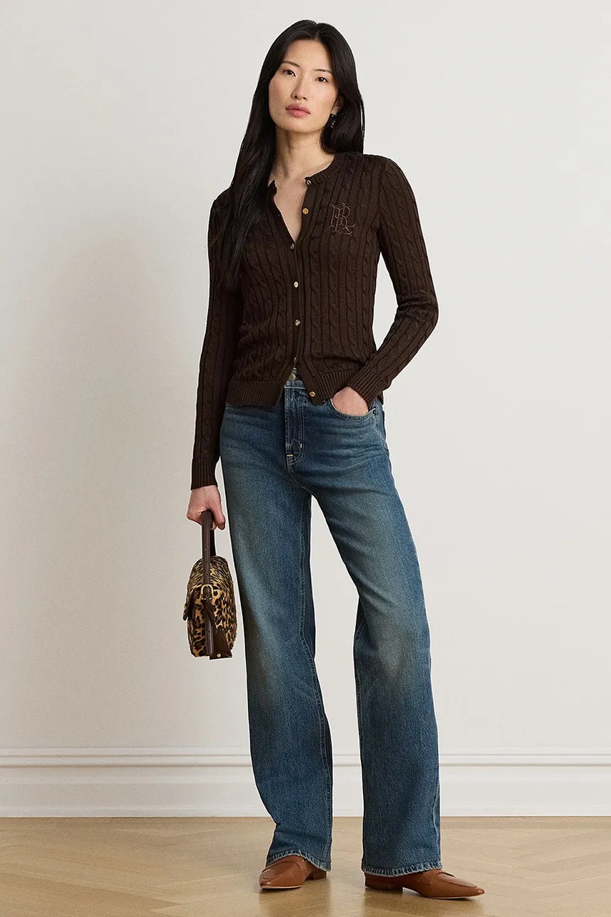 Lauren Ralph Lauren Lauren Ralph Lauren ζακέτα γυναικεία με βαμβάκι - 3
