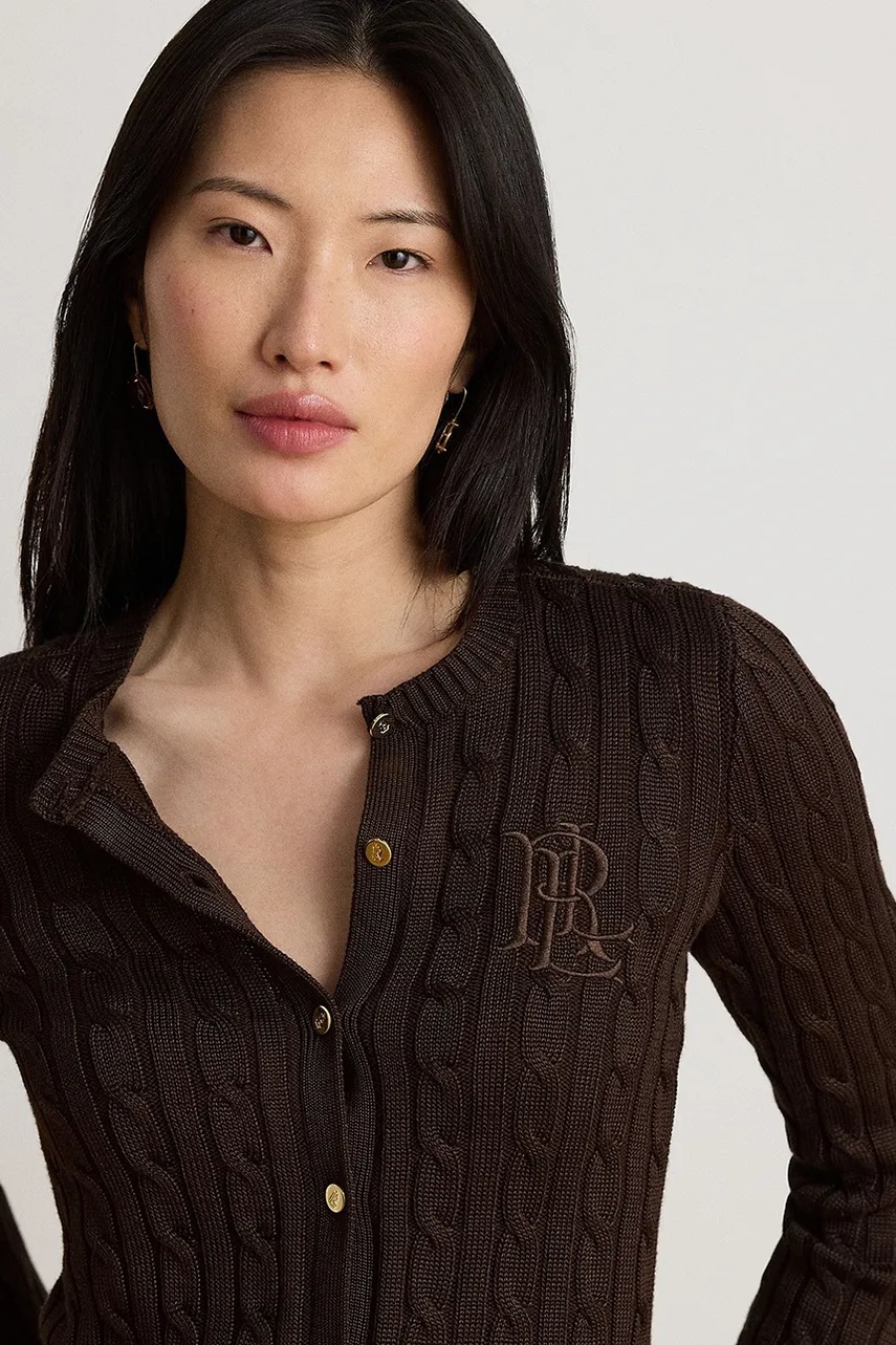 Lauren Ralph Lauren Lauren Ralph Lauren ζακέτα γυναικεία με βαμβάκι - 4