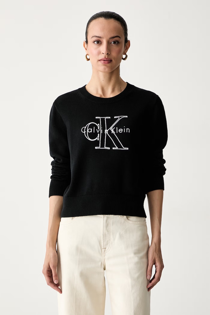Calvin Klein Jeans sweter damski bawełniany