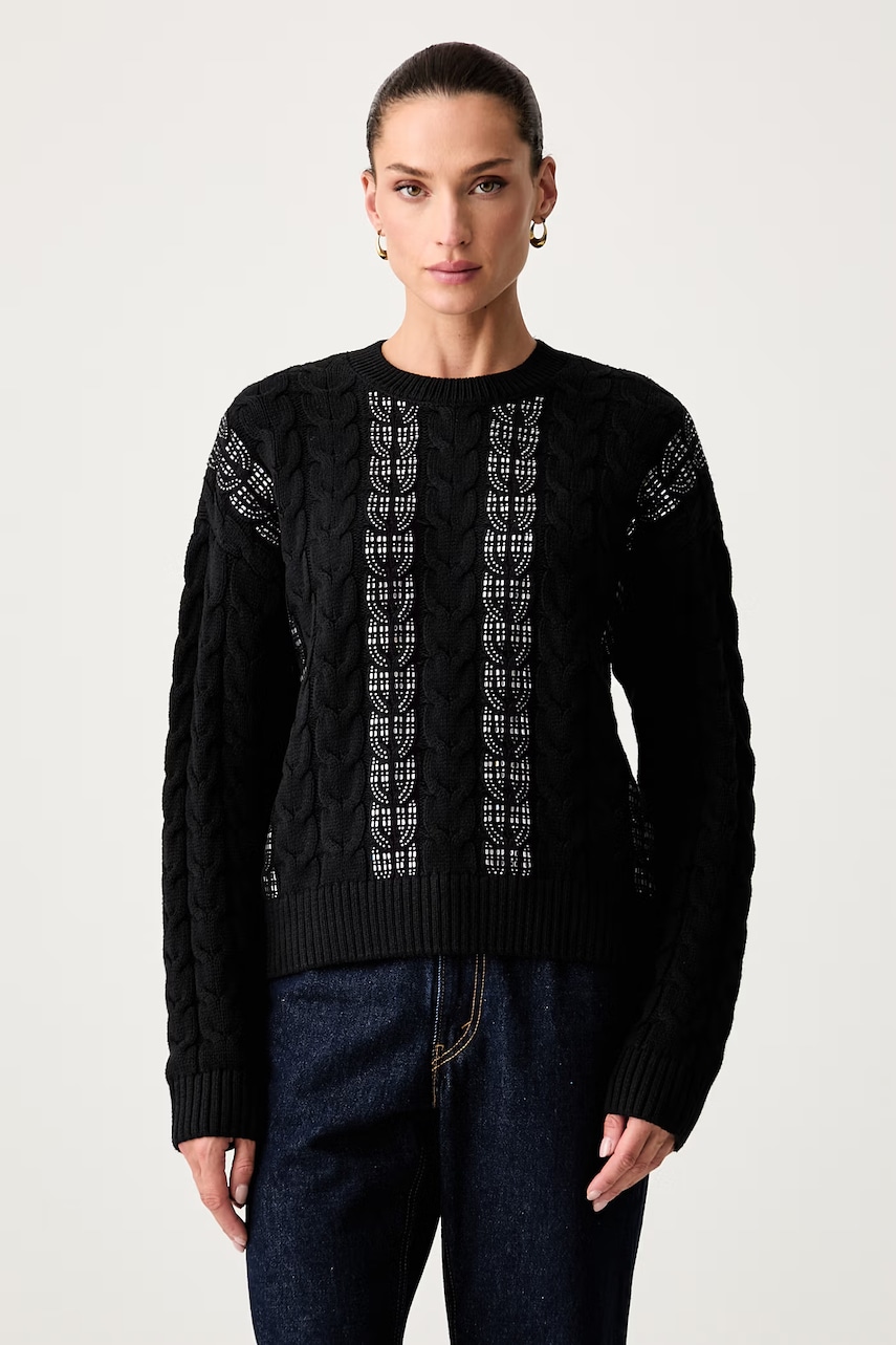 Guess pulover pentru femei cu bumbac CASSANDRA