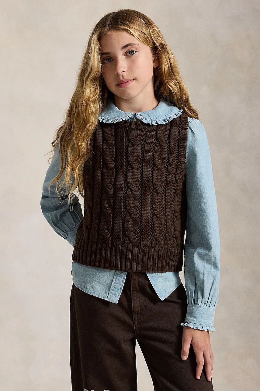Polo Ralph Lauren vestă pentru copii din bumbac