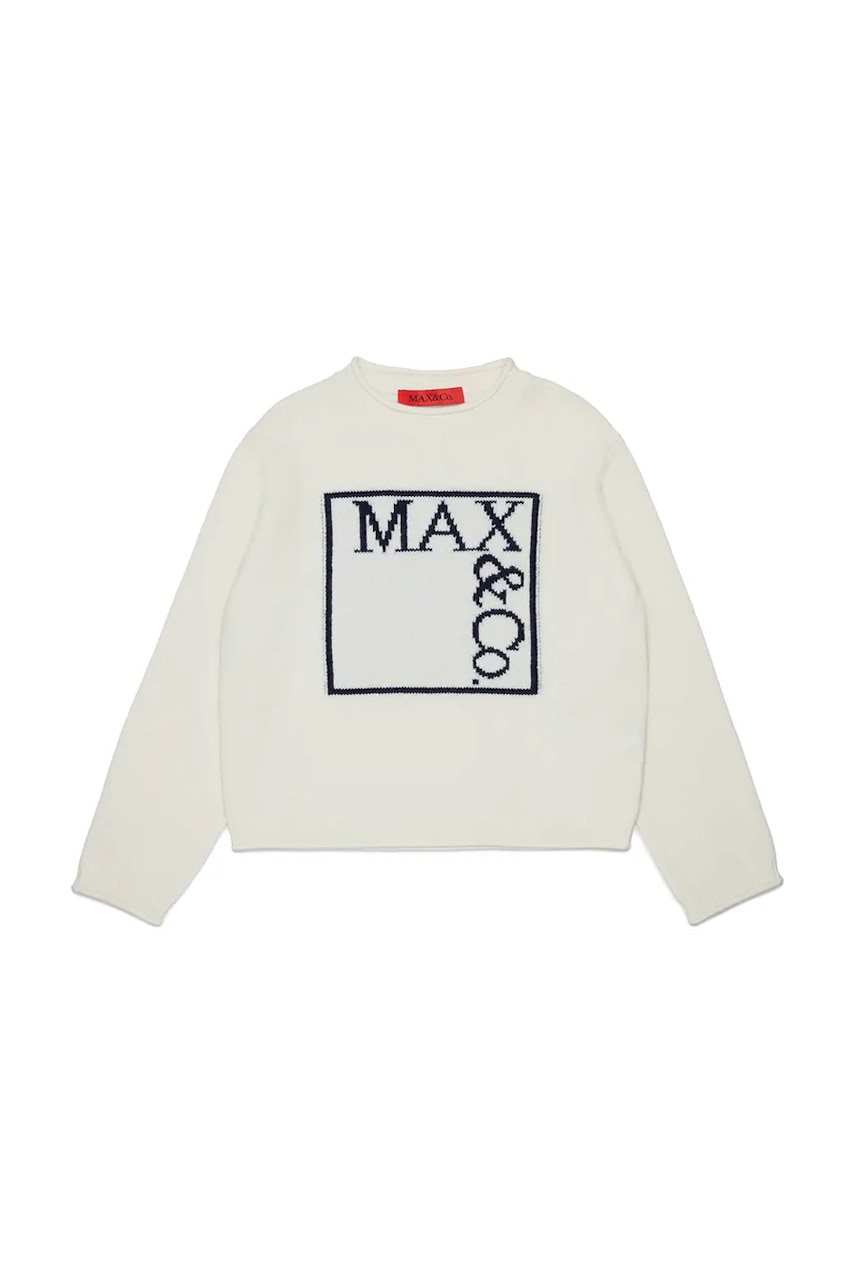 Max&Co. pulover pentru copii cu lână MAXK21F KNITWEAR