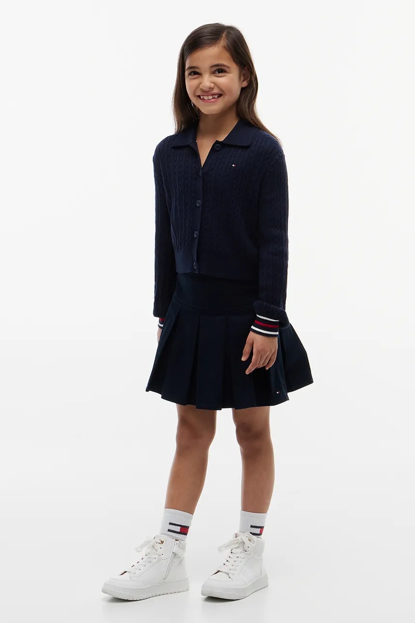 Tommy Hilfiger kardigán detský s bavlnou (obrázok 4)
